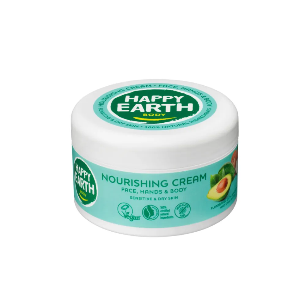 Happy Earth Voedende Créme 100% Natuurlijk 200 ml