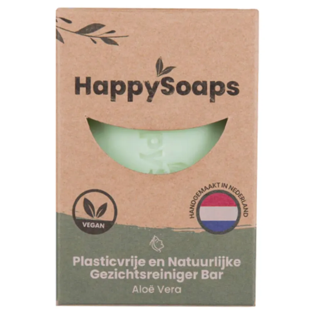 HappySoaps Gezichtsreiniger Bar Aloë Vera 70 gr