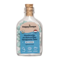 HappySoaps Tandpasta Tabs met Fluoride Spearmint 130 gr