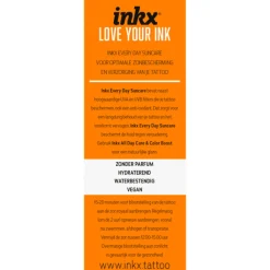 Inkx Tattoo Verzorging Everyday Zonnebrand crème SPF 50 50 ml