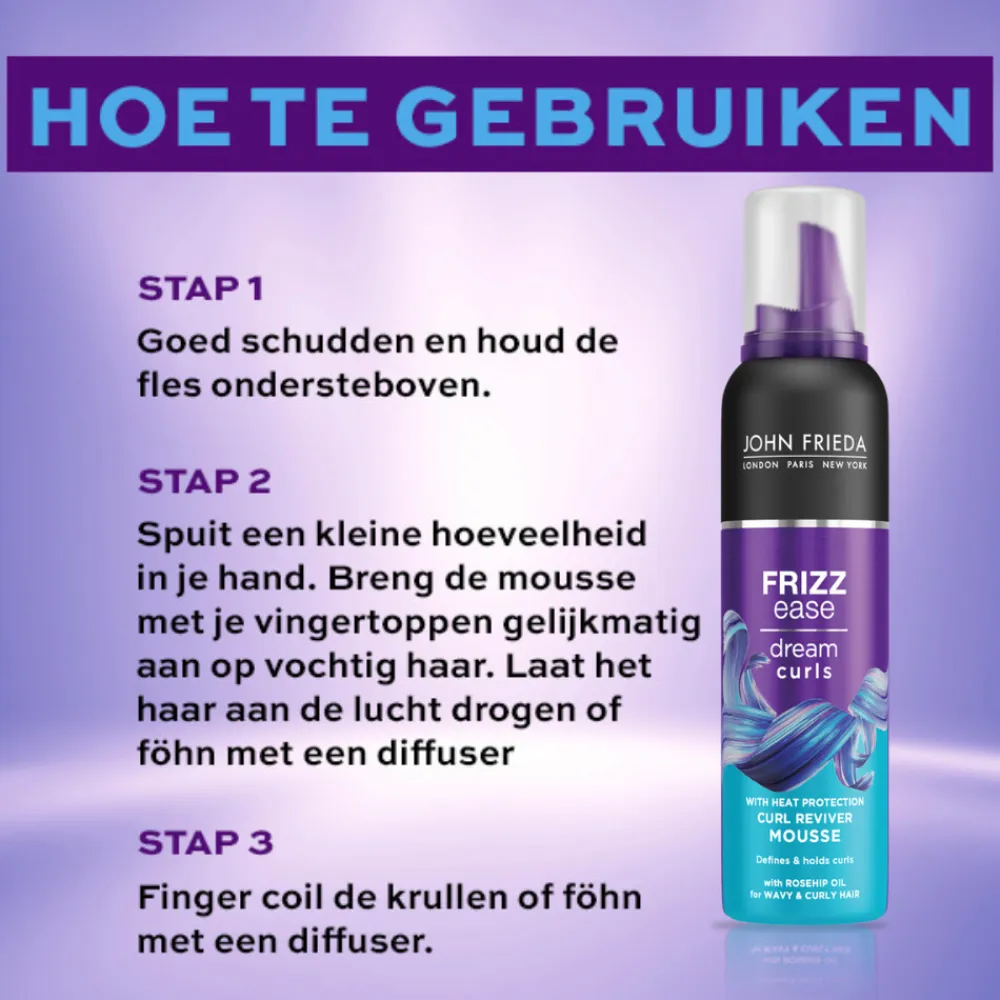 John Frieda Frizz-Ease Dream Curls Reviver Mousse 200 ml