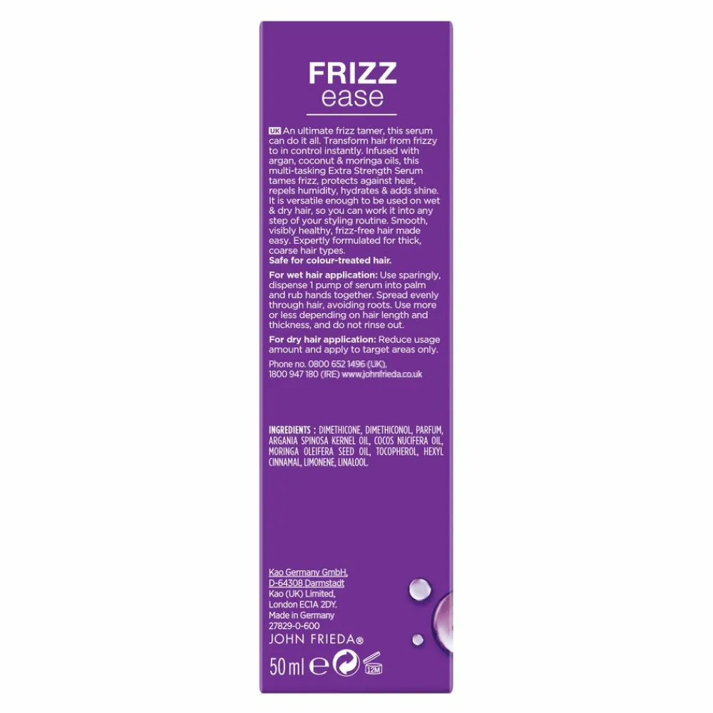 John Frieda Frizz Ease Extra Strength Serum 50 ml