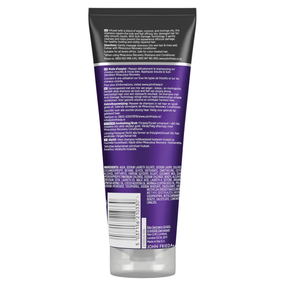 John Frieda Frizz Ease Miraculous Recovery Shampoo 250 ml