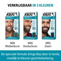 Just for Men Snor en Baard Middenbruin M35 1 set