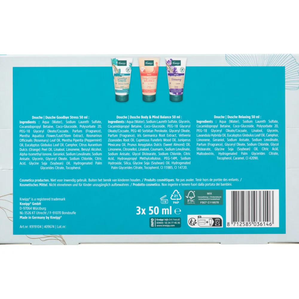 Kneipp Geschenkset Shower Moments 4 stuks