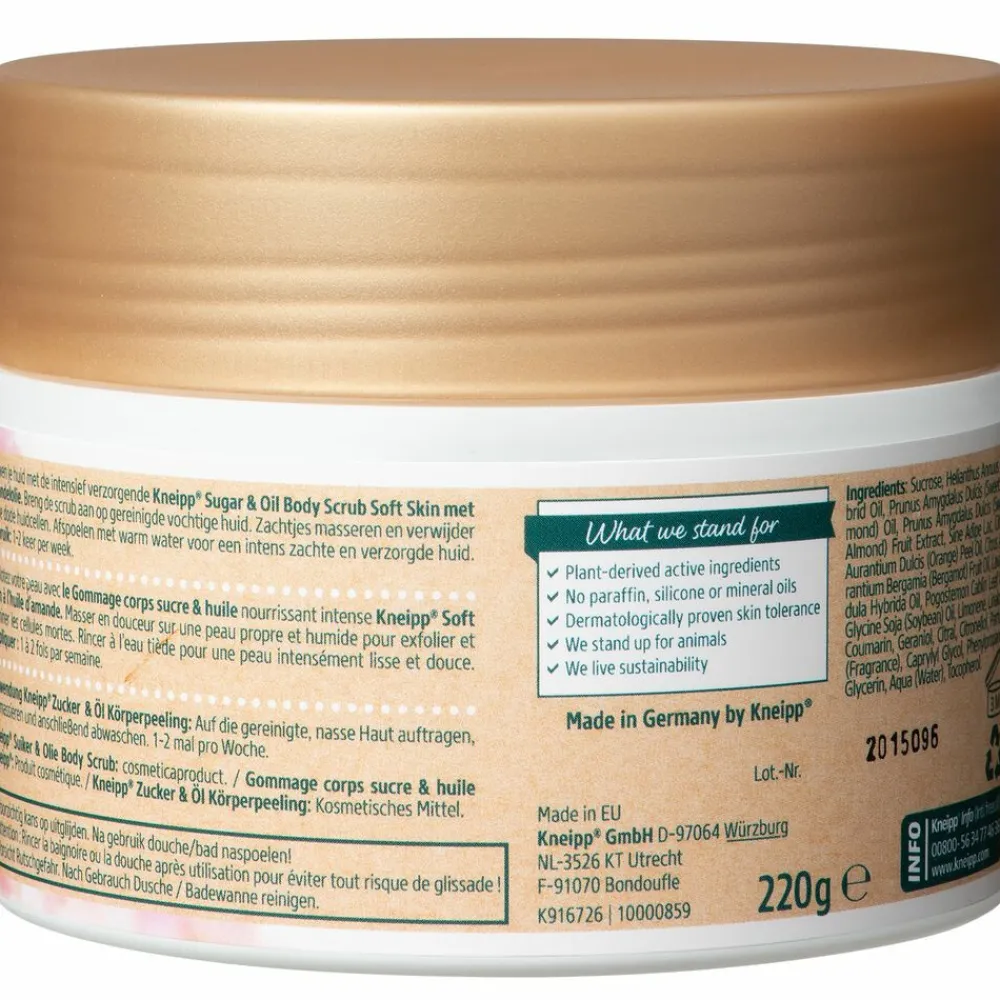 Kneipp Soft Skin Sugar Body Scrub Amandel 220 gr