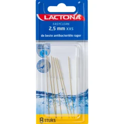 Lactona Ragers Easyclean XXS Long Geel Cilindrisch 2.5 mm 8 stuks