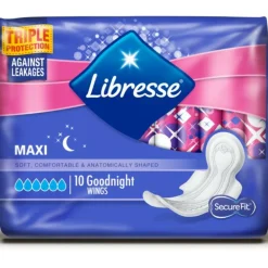 Libresse Maandverband Maxi Goodnight Wing 10 stuks