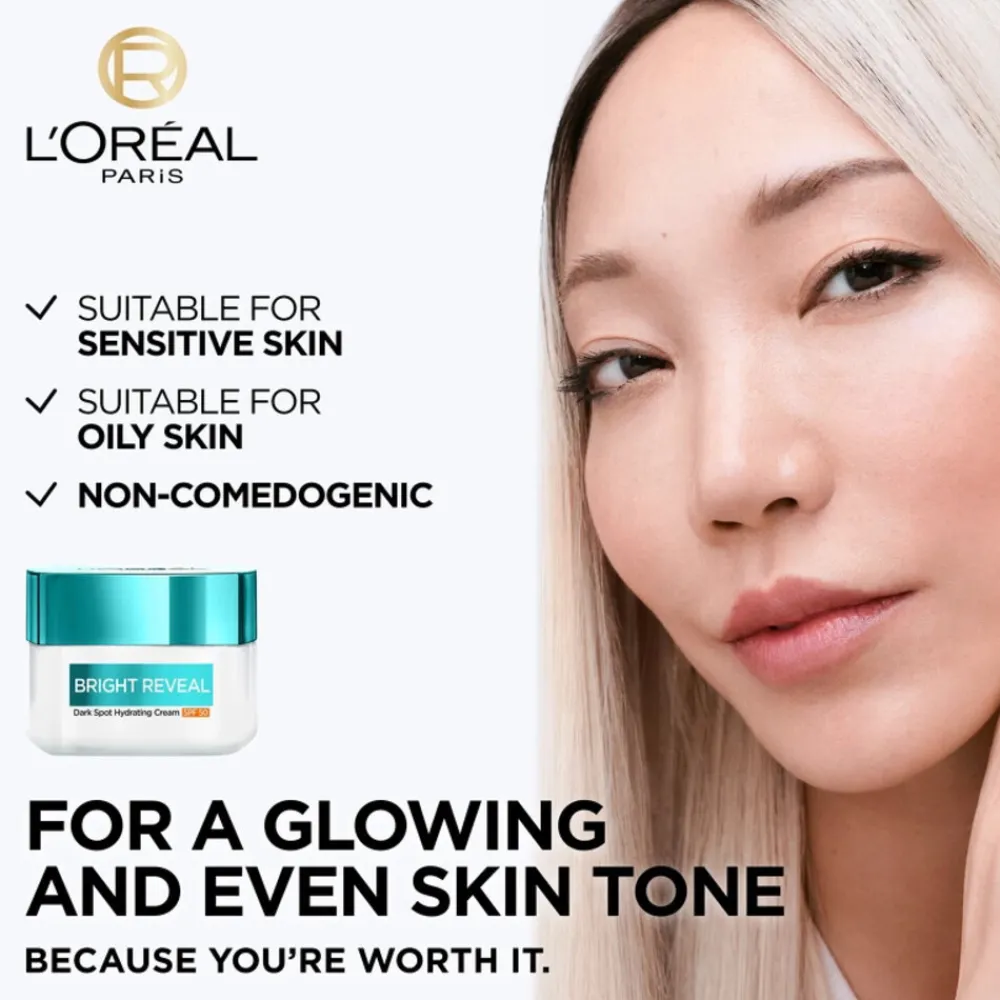 LOréal L'Oréal Bright Reveal Dark Spot Hydrating Dagcrème SPF 50 50 ml