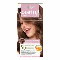 LOréal L'Oréal Casting Natural Gloss Semi-Permanente Haarkleuring 623 Nougat Donkerblond