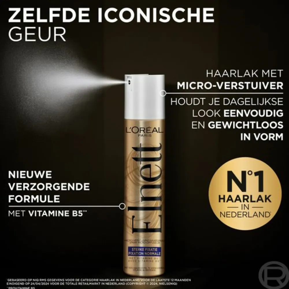 LOréal L'Oréal Elnett Satin Haarspray Sterke Fixatie 300 ml