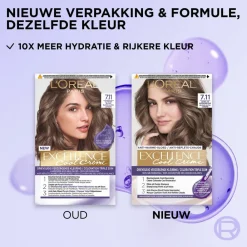 LOréal L'Oréal Excellence Cool Crème Permanente Crèmekleuring 7.11 - Ultra As Middenblond