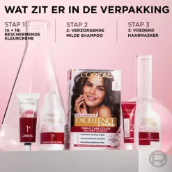 LOréal L'Oréal Excellence Crème Permanente Crèmekleuring 5.02 Boeiende Brunette