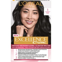 LOréal L'Oréal Excellence Crème Permanente Crèmekleuring 1 Zwart