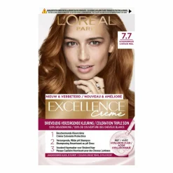 LOréal L'Oréal Excellence Crème Permanente Crèmekleuring 7.7 Honingbruin