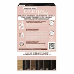 LOréal L'Oréal Excellence Crème Universal Nudes Permanente Haarkleuring 2U Universeel Zeer Donkerbruin