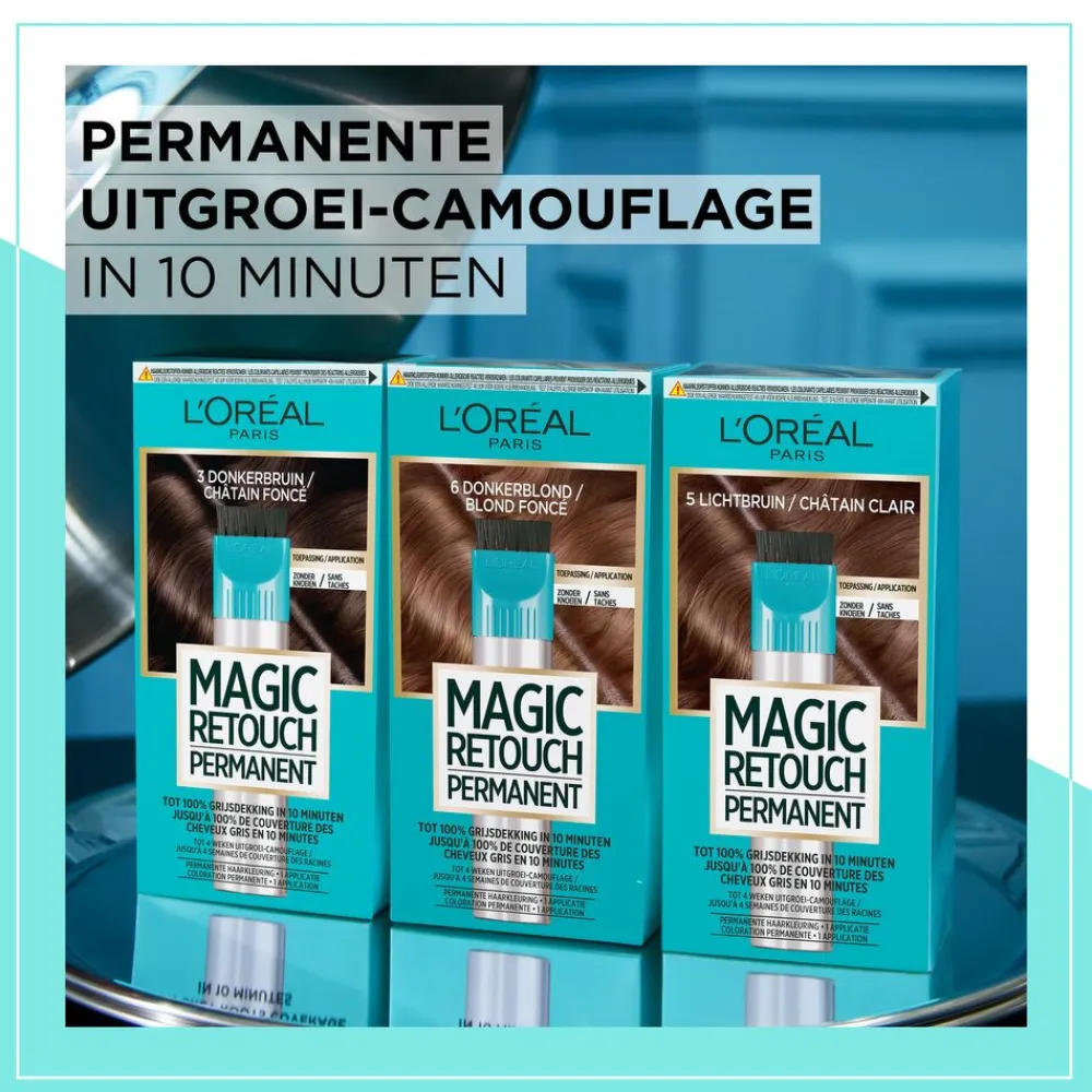 LOréal L'Oréal Magic Retouch Permanent 4 Middenbruin 95 gr