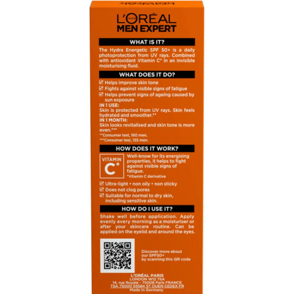 LOréal L'Oréal Men Expert Hydra Energetic Dagcrème SPF50+ 50 ml
