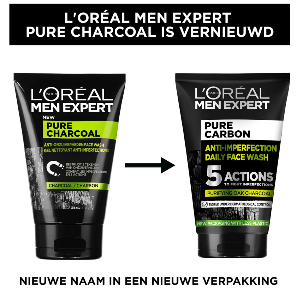 LOréal L'Oréal Men Expert Pure Charcoal Gezichtsreiniger 100 ml