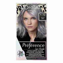 LOréal L'Oréal Preference Vivids Permanente Haarkleuring 9.112 Smokey Grey