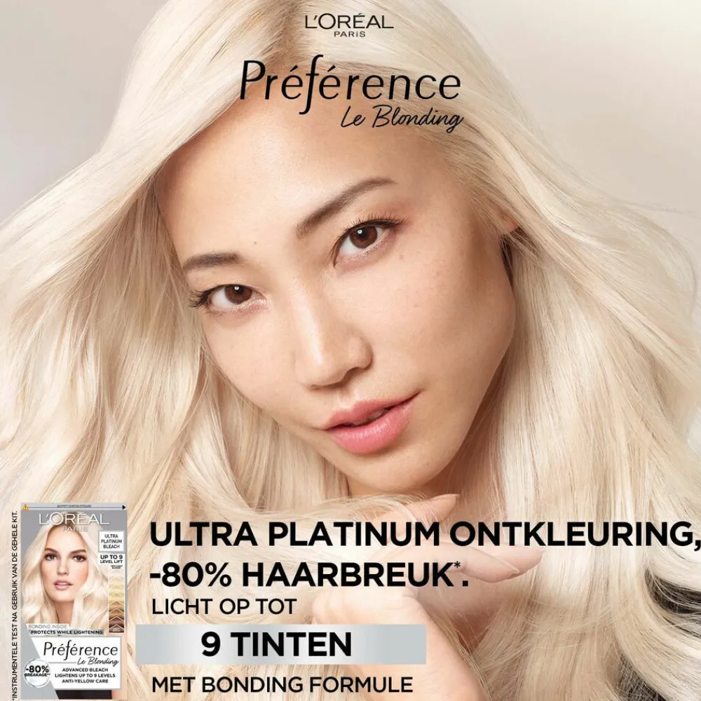 LOréal L'Oréal Préférence Le Blonding Ontkleuring Ultra Platinum - Platinum Blond