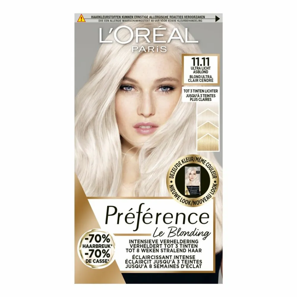 LOréal L'Oréal Préférence Le Blonding Permanente Haarkleuring 11.11 Helsinki - Ultra Licht Asblond