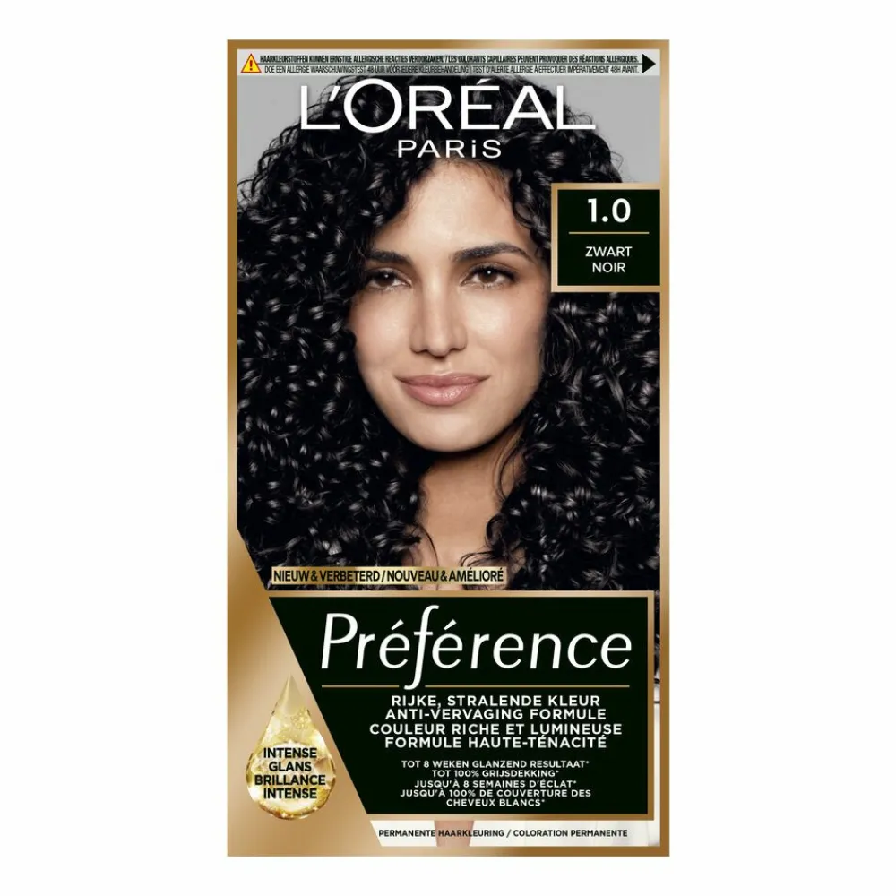 LOréal L'Oréal Préférence Permanente Haarkleuring 1 Zwart