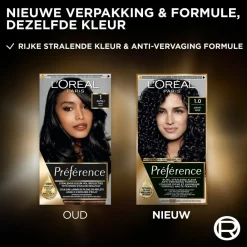 LOréal L'Oréal Préférence Permanente Haarkleuring 1 Zwart