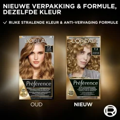 LOréal L'Oréal Préférence Permanente Haarkleuring 7.3 Goudblond