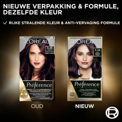LOréal L'Oréal Préférence Permanente Haarkleuring 4.26 Intens Bordeaux