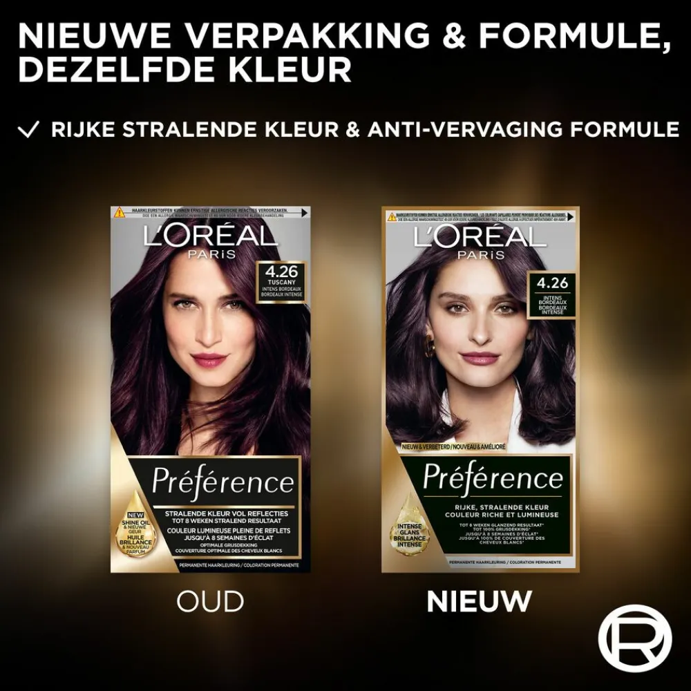 LOréal L'Oréal Préférence Permanente Haarkleuring 4.26 Intens Bordeaux