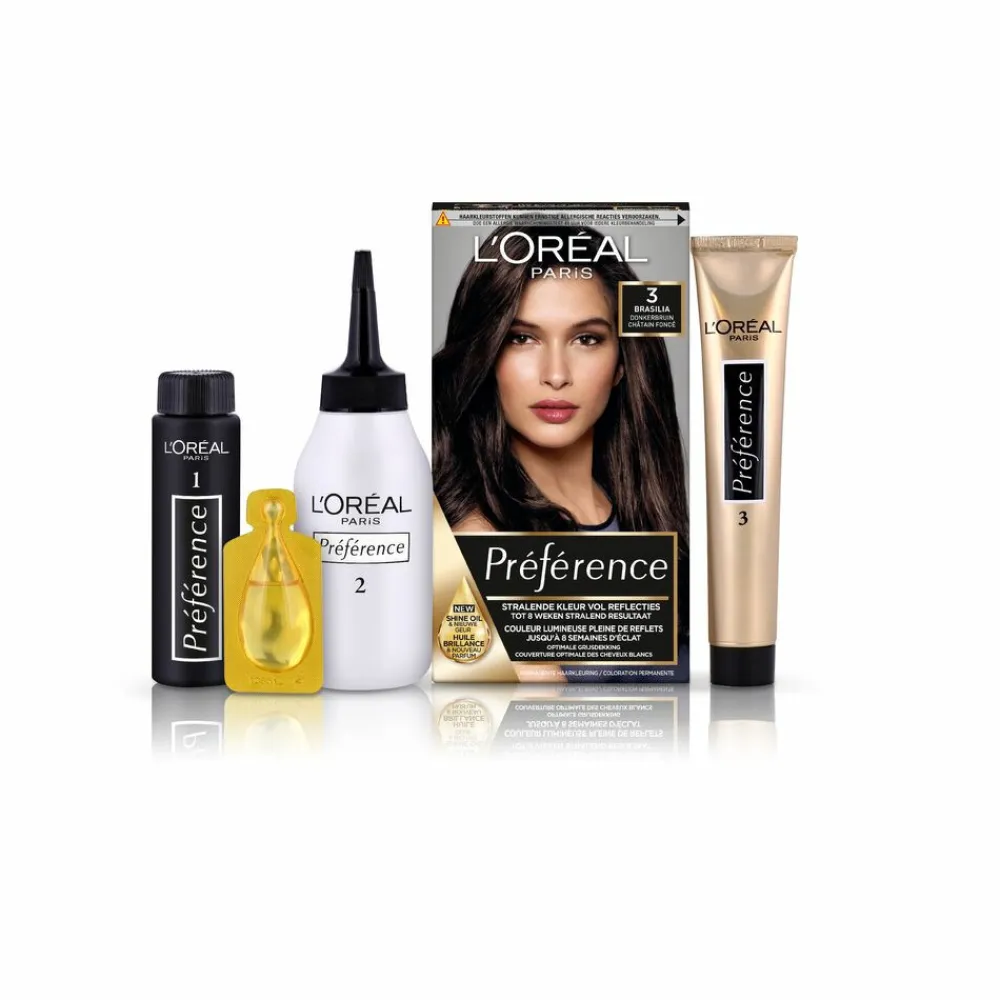 LOréal L'Oréal Préférence Permanente Haarkleuring 3.0 Donkerbruin