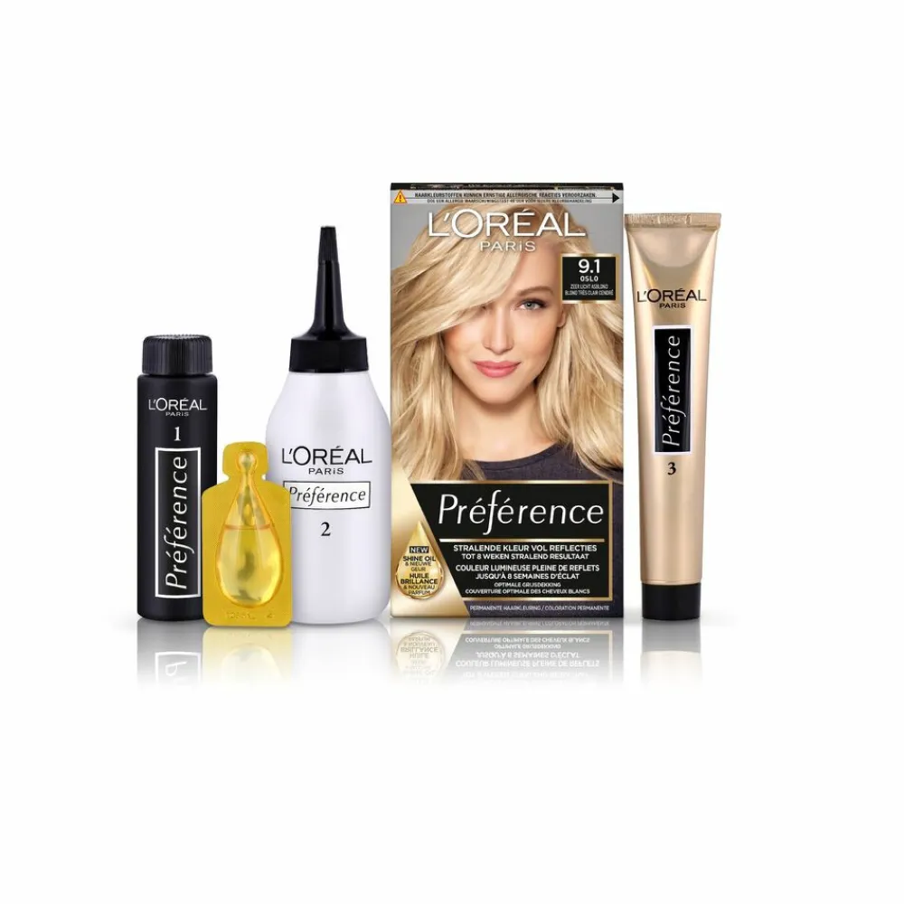 LOréal L'Oréal Préférence Permanente Haarkleuring 9.1 Zeer Licht Asblond
