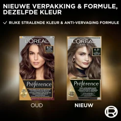 LOréal L'Oréal Préférence Permanente Haarkleuring 6.21 Zeer licht koel bruin
