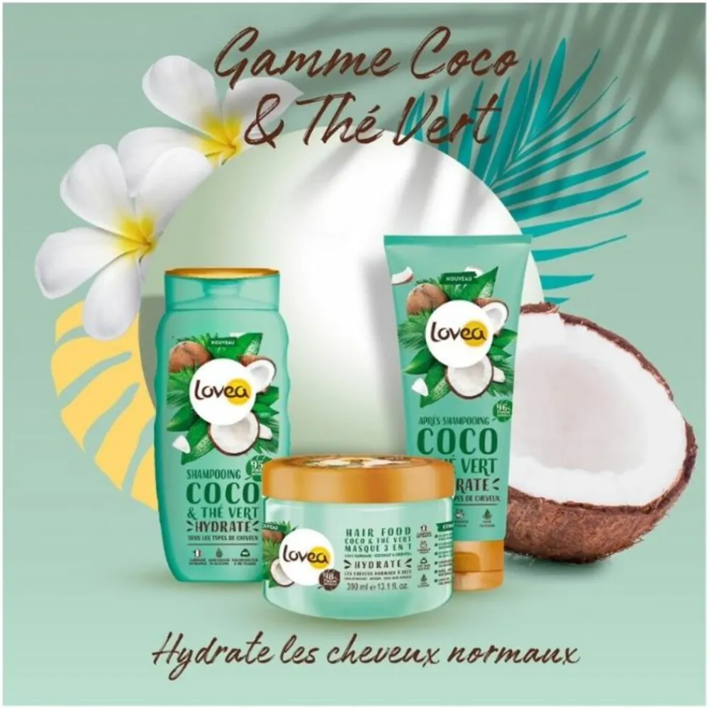 Lovea Kokos en Groene Thee Shampoo en Conditioner Pakket