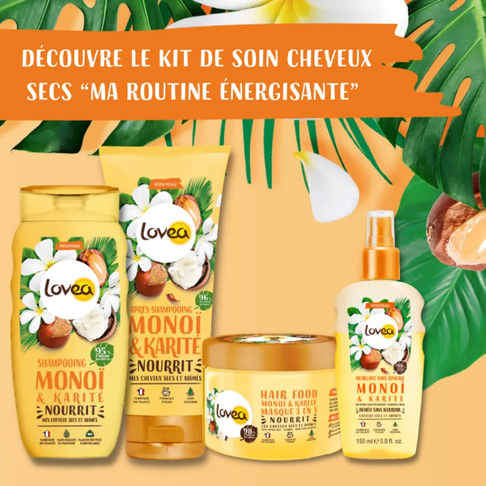 Lovea Monoï & Shea Shampoo en Conditioner Pakket