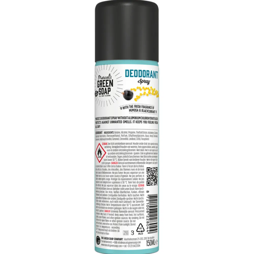 Marcels Green Soap Marcel's Green Soap Deodorant Spray Mimosa Blackcurrant 150 ml