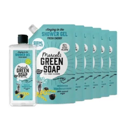 Marcels Green Soap Marcel's Green Soap Douchegel Mimosa & Zwarte Bes + 6 Navullingen Pakket