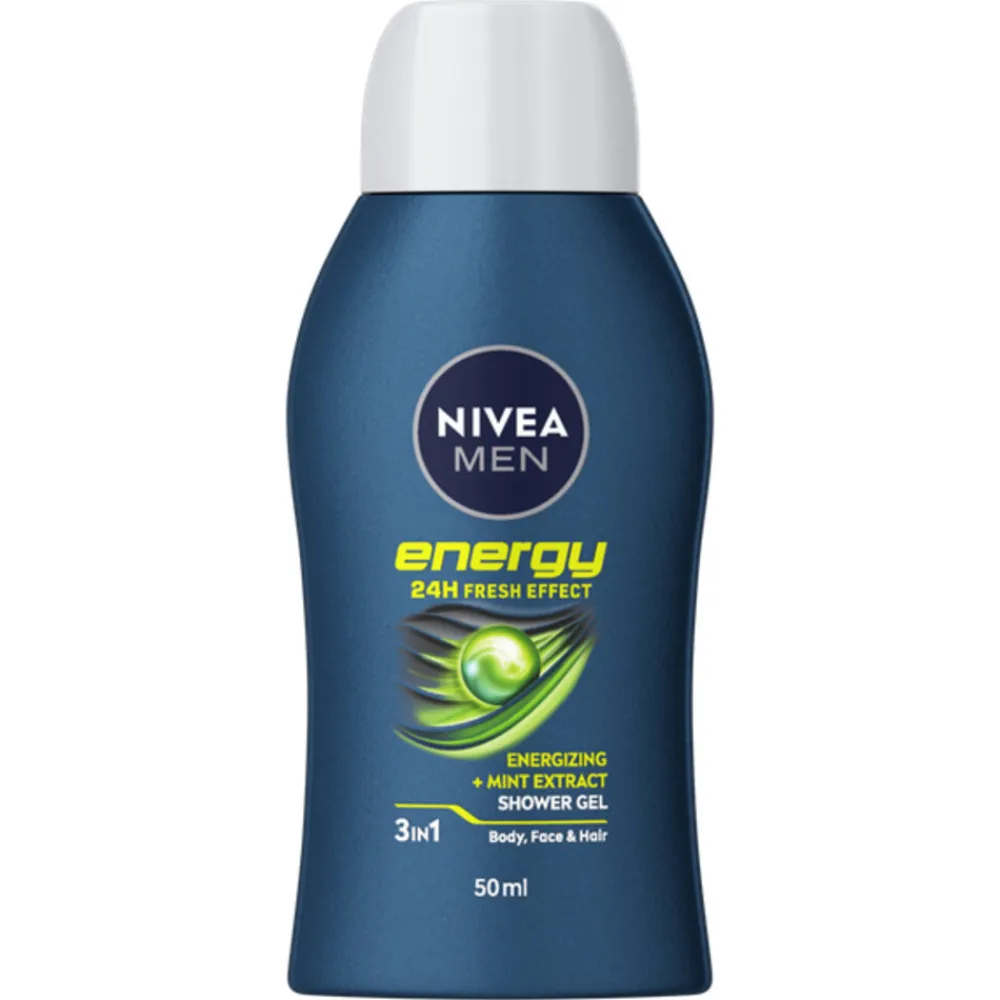 NIVEA Men Douchegel Energy Mini Reisformaat 50 ml