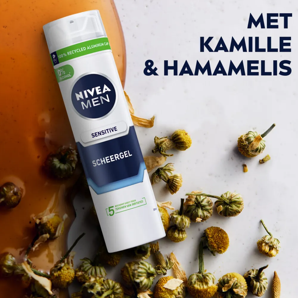 Heren NIVEA Men Scheergel Sensitive 200 ml