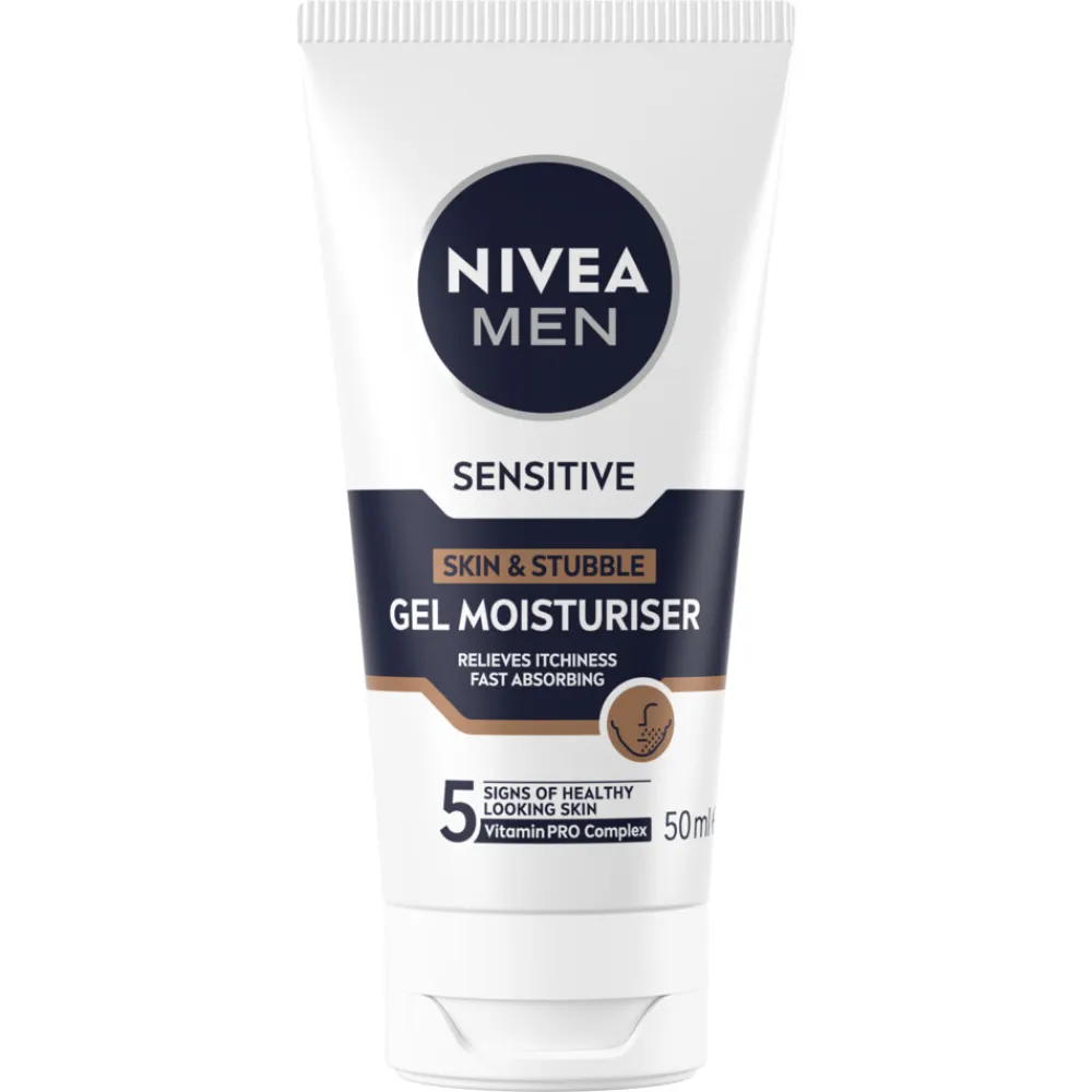 NIVEA Men Sensitive Skin & Stubble Moisturizer Gezichtsgel 50 ml