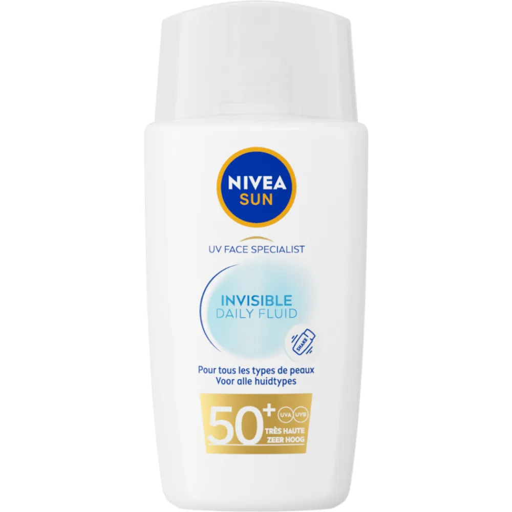 NIVEA Sun Invisible Daily Fluid Zonnecrème Gezicht SPF 50+ 40 ml
