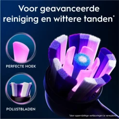 Oral-B Opzetborstels iO Radiant White Zwart 8 stuks