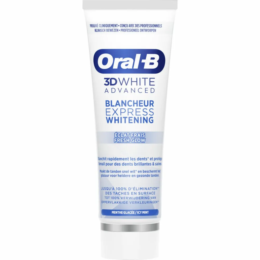 Oral-B Tandpasta 3DWhite Advanced Express Whitening Fresh Glow 75 ml