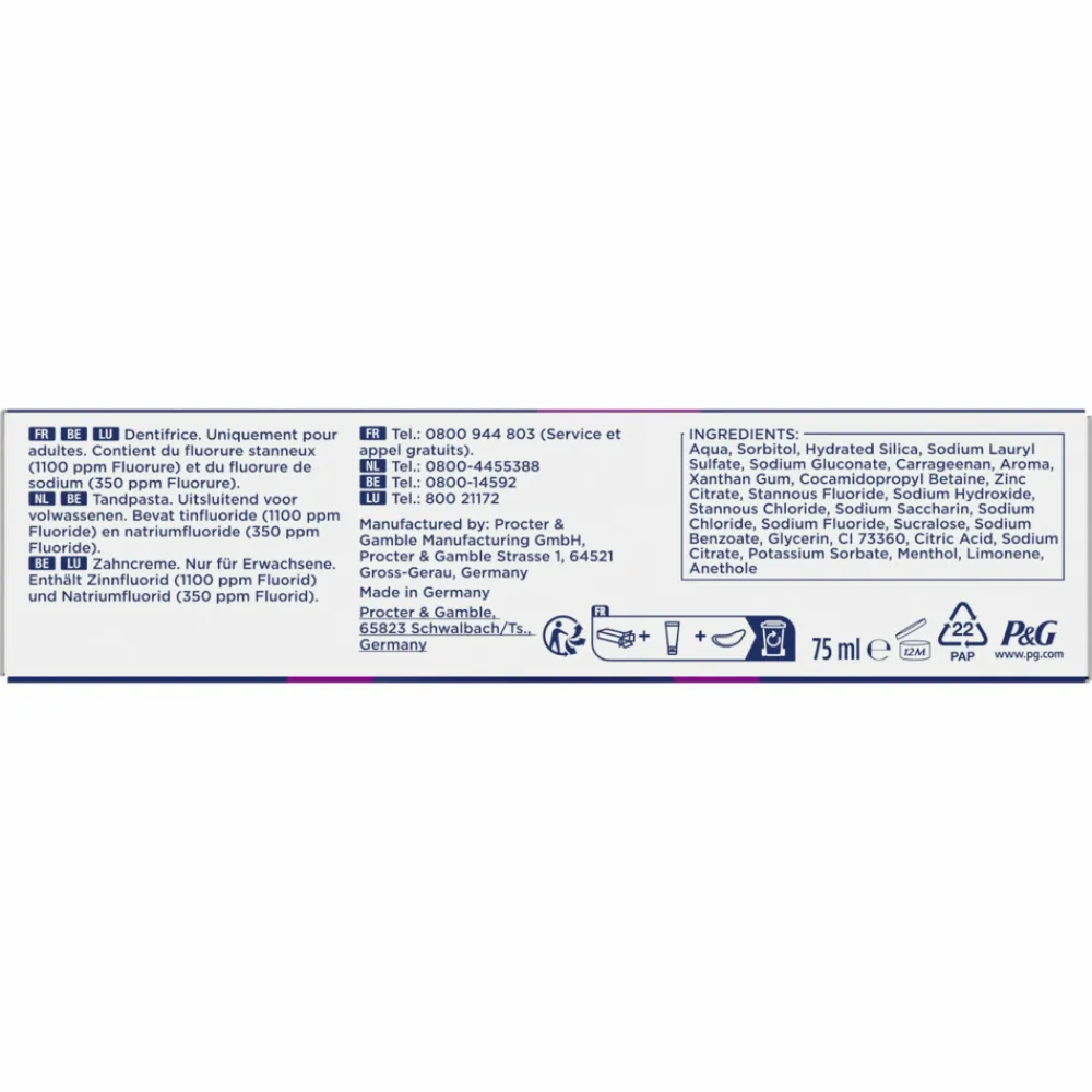 Oral-B Tandpasta Professional Bescherming Gevoelige Tanden 75 ml