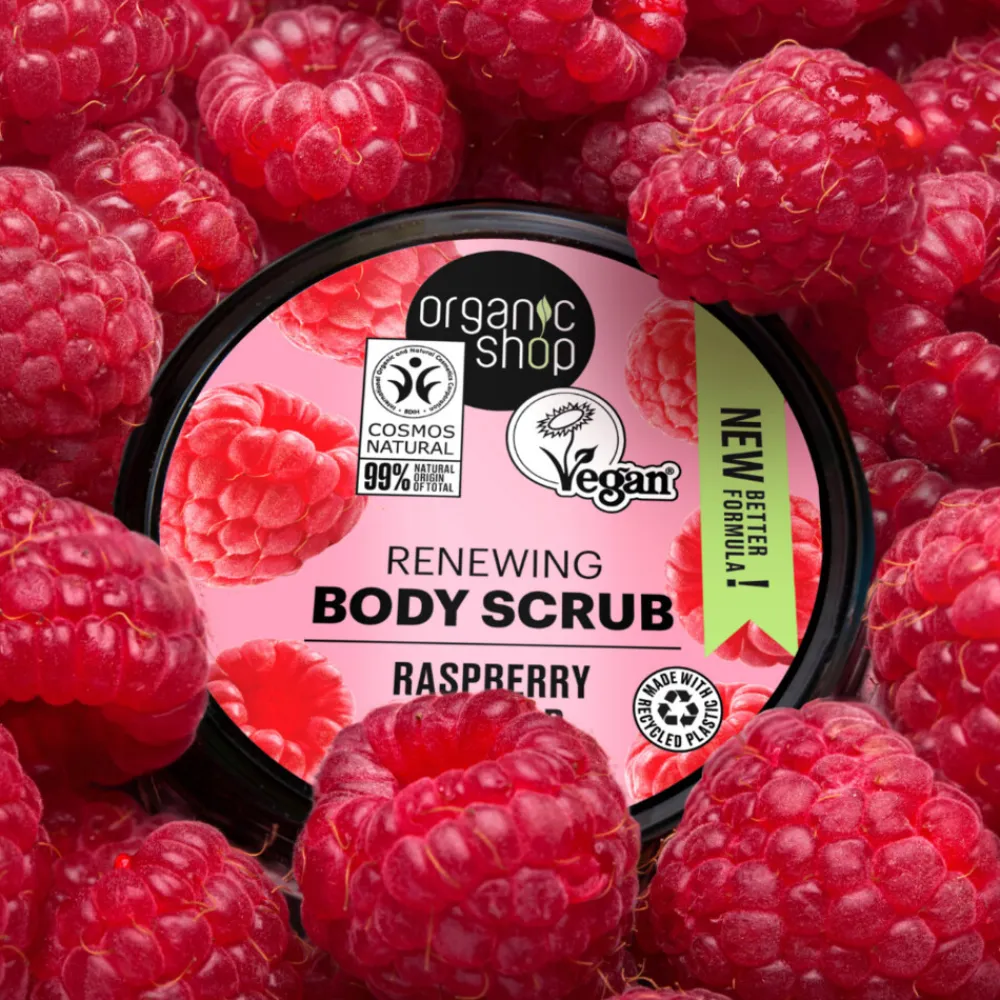 Organic Shop Body Scrub Raspberry Cream 250 ml