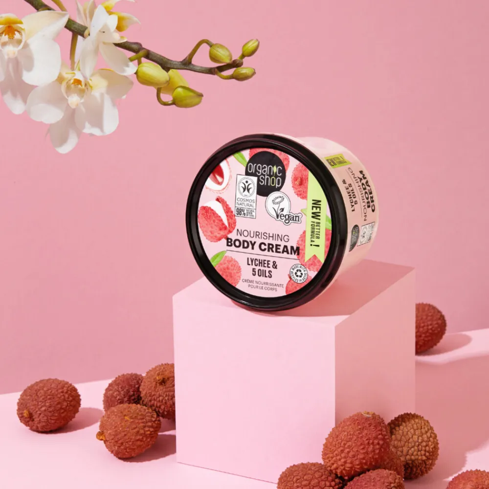 Organic Shop Nourishing Bodycrème Lychee 250 ml