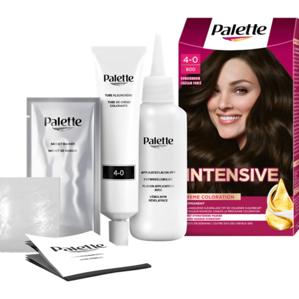 Palette Intensive Oil-Care Color Haarkleuring 800 Donkerbruin