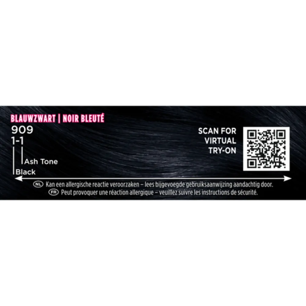 Palette Intensive Oil-Care Color Haarkleuring 909 Blauwzwart