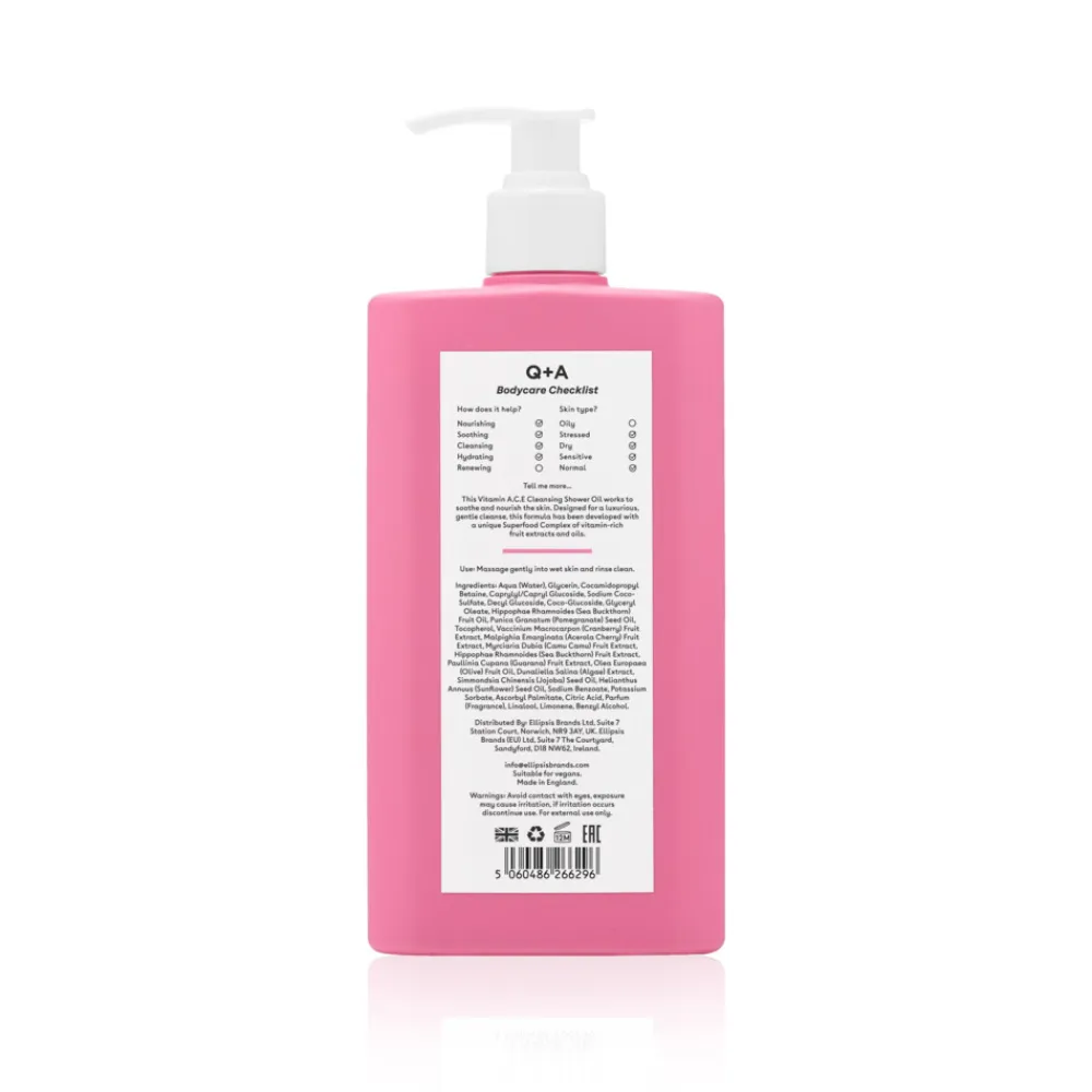 Q+A Vitamin A.C.E. Shower Oil 250 ml